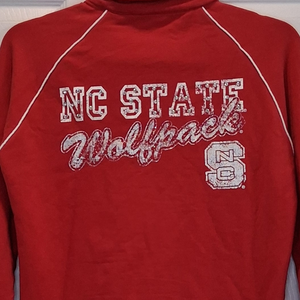 Campus Couture Red Zip-Up Jacket with NC State Wolfpack Logo Size L - Picture 4 of 8
